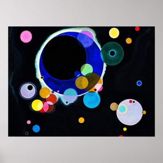 Wassily Kandinsky - Verscheidene cirkels Poster (Voorkant)