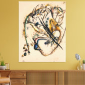 Wassily Kandinsky - Watercolour with Seven Strokes Canvas Afdruk (Insitu (Woonkamer))