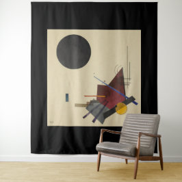 Wassily Kandinsky, zwart Relatie, 1924 Wandkleed