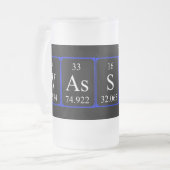 Wassue mot de table périodique gelé mug (Devant gauche)