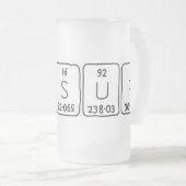 Wassue mot de table périodique gelé mug (Devant droit)