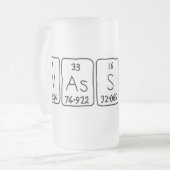 Wassue mot de table périodique gelé mug (Devant gauche)