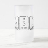 Wassue mot de table périodique gelé mug (Centre)