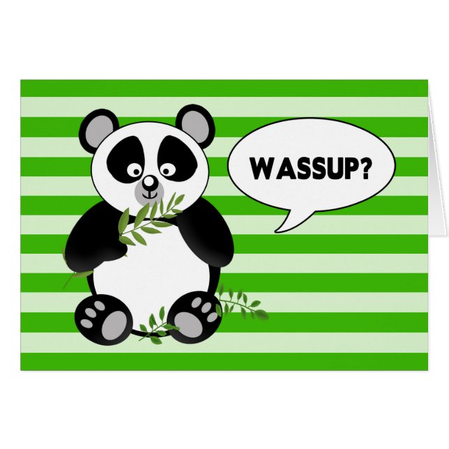 WASSUP - Hi - Panda Beer - Humor (Voorkant Horizontaal)