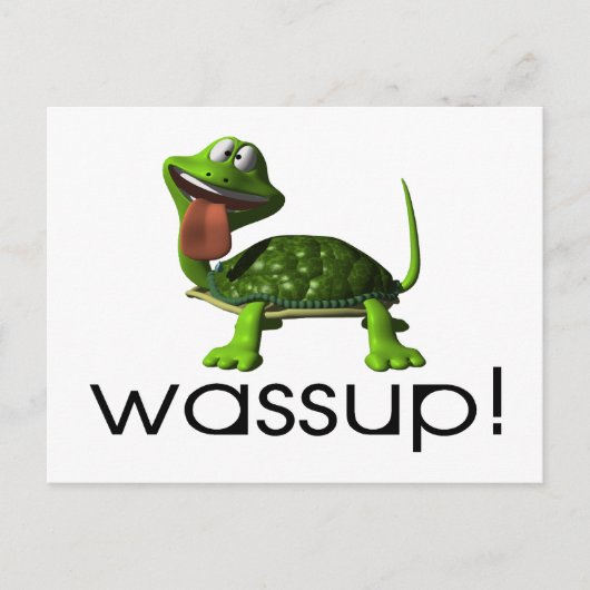 Wassup Turtle Briefkaart (Voorkant)
