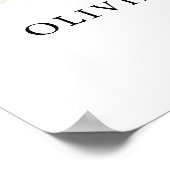 Wast foto Modern Boho Wedding Welkomstteken Poster (Hoek)