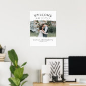 Wast foto Modern Boho Wedding Welkomstteken Poster (Thuiskantoor)