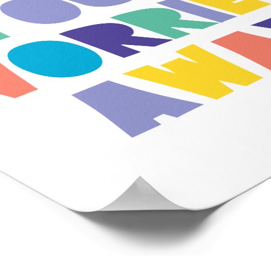 WAST UW ARTS WEG MET HET badkamerteken Poster (Hoek)