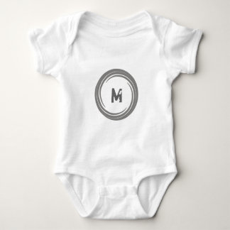 Wast weg! Grijs Monogram Romper