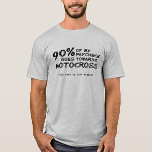 Wasted Money Dirt Bike Motocross T-shirt