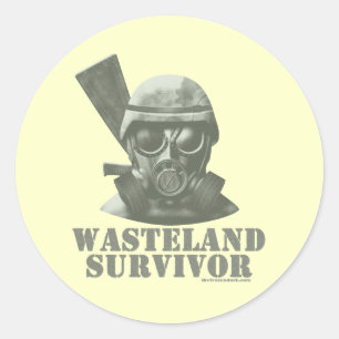 Wasteland Survivor Ronde Sticker