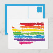 wastonerkleurenlijnen briefkaart (Voorkant / Achterkant)