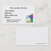 Waswasservice Visitekaartje (Voorkant / Achterkant)