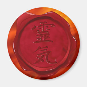 waszegel - REIKI rode vuurgolven Magneet