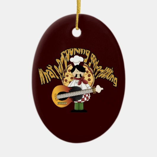 Wat-a-kookend-goed-a-kijkt Keramisch Ornament (Voorkant)