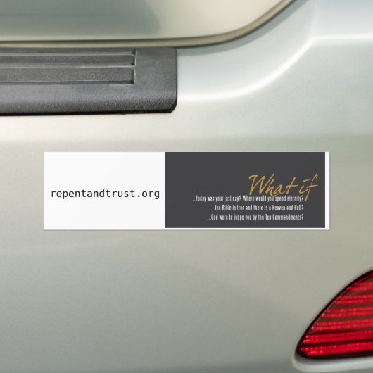 Wat als Bumpersticker (Op auto)