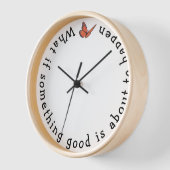 Wat als er iets goed ronde wandklok (Hoek)