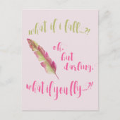 Wat als ik herfst? - Inspirerend prijsopgave Briefkaart (Voorkant)