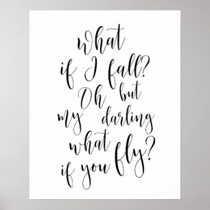 Wat als ik Herfst? Maar wat als je vliegt? Poster