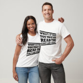 Wat Als Ik Je Vertel Grappig Tshirt (Unisex)
