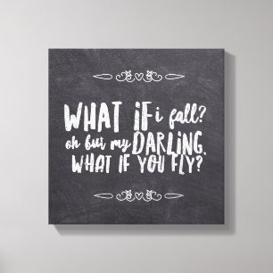 Wat als ik vlieg 12" x 12", 1,5", Enkel Canvas Afdruk