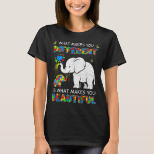 Wat anders mooi maakt, bewustzijn over autisme t-shirt