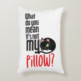 Wat bedoel je, het is niet mijn kussen? accent kussen