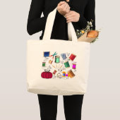 Wat bekijken grote tote bag (Voorkant (product))