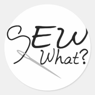 Wat bekijken ronde sticker