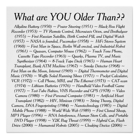 Wat ben je ouder dan perfect poster (Voorkant)