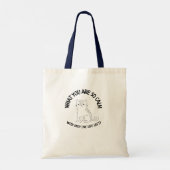 WAT BEN JE ZO KALM TOTE BAG (Achterkant)