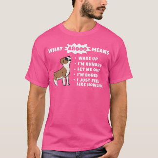 Wat betekent Aroo Boxer Dog T-shirt