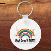 WAT BETEKENT HET? DUBBELE RAINBOW SLEUTELHANGER (Voorkant)
