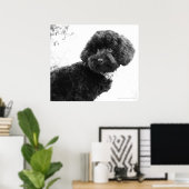 Wat? / Black Speelgoed Poodle in B&W Print (Thuiskantoor)