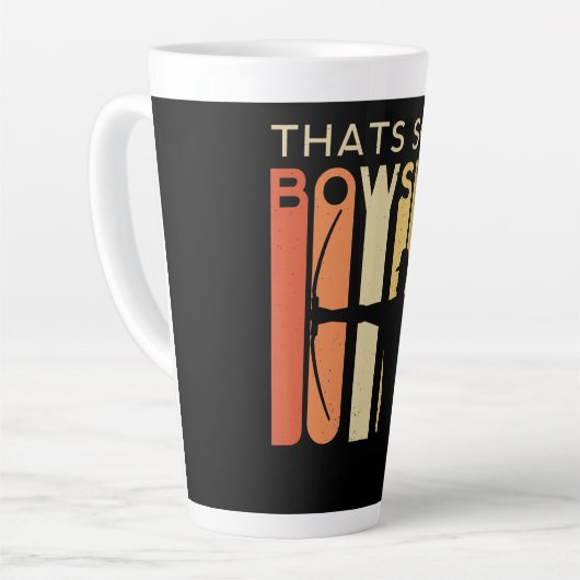 Wat Bowshit Archery Arrow Compound Shoot Gift Latte Mok (Linkerhoek)