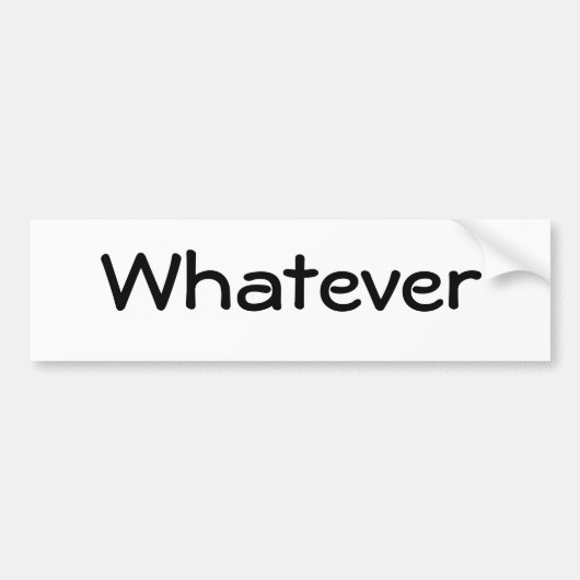 Wat Bumpersticker (Voorkant)