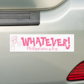 WAT? BUMPERSTICKER (Op auto)