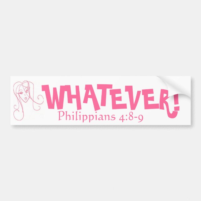 WAT? BUMPERSTICKER (Voorkant)