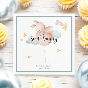 Wat Bunny Balloon & Shooting Star Baby shower Servet