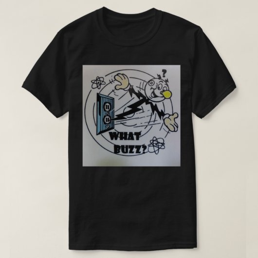 Wat Buzz Black T-Shirt (Design voorkant)
