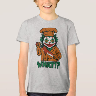 Wat!?" Clown Cat Joker-geïnspireerde Kinderen T-sh Tri-Blend Shirt