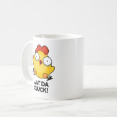 Wat Da Cluck Funny Chicken Pun Koffiemok (Voorkant links)