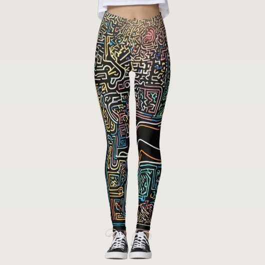 Wat dacht je van "ChromaDream Leggings: Een caleid Leggings (Voorkant)