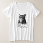 Wat dacht je van geen sarcastisch grote maat t-shirt (Design voorkant)