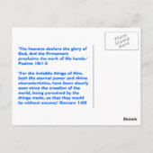 Wat dacht je van God? Briefkaart (Achterkant)