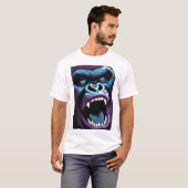 Wat dacht je van "Wild Roar: Gorilla Open Mouth T-shirt (Voorkant volledig)