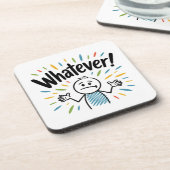 Wat dan ook. bier onderzetter (Linkerzijde)