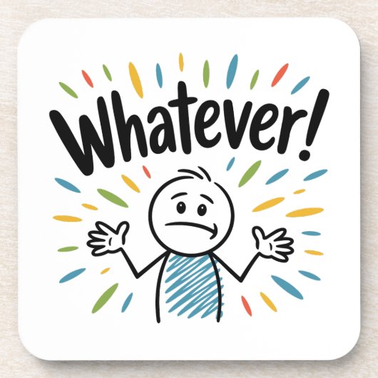 Wat dan ook. bier onderzetter (Voorkant)