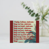 Wat dan ook - Bijbel Verse Art Keepsake Print Briefkaart (Staand voorkant)