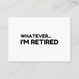 Wat dan ook... Ik ben in rust Visitekaartje